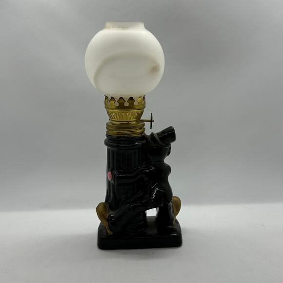 Vintage 1960's Hobo Bar Figurine 7.5" Tall Man Cave Decor Oil Lamp‎ Post Ceramic - Picture 8 of 13